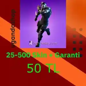 Fortnite 25-500 Skin Epic Games Hesap + Garanti