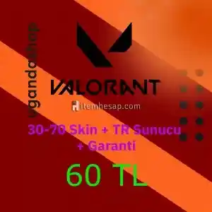 Valorant 30-70 Skin TR Sunucu Hesap + Garanti