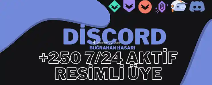 Discord Aktif 250 Üye