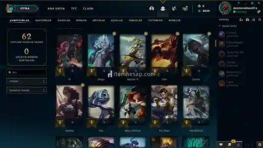 LoL TR Gümüş 1 hesap