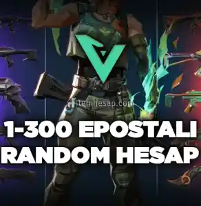 100% TR 100 % EPOSTA DEİŞEN 1-300 OLAN HESAPLAR!!!!!!!!!