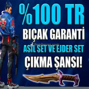 TR SUNUCULU BIÇAK GARANTİLİ 10-300 VİP+ HESAPLAR !!