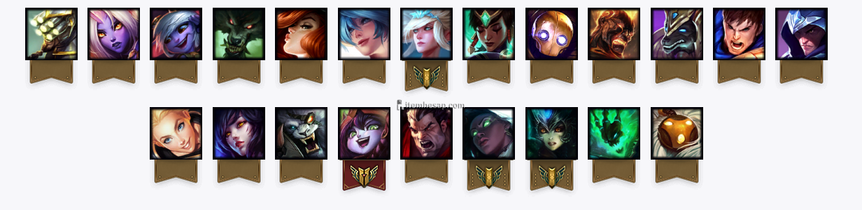 TR Gümüş 3 LOL Hesabı 22 Şampiyon 4 Kostüm