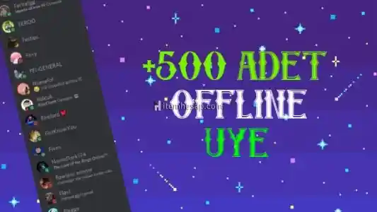 Discord 500 Adet Offline Üye