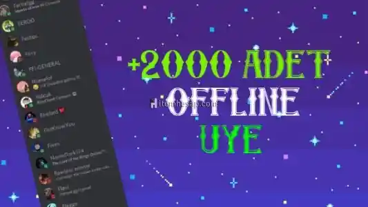 Discord 2000 Adet Offline Üye