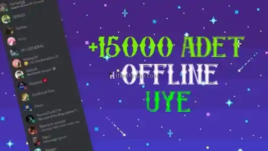 Discord 15000 Adet Offline Üye