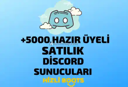 Discord 5.000 Online Üyeli Hazır Sunucu