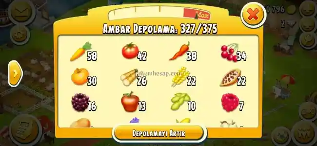 Satılık HayDay 41 Level 250K