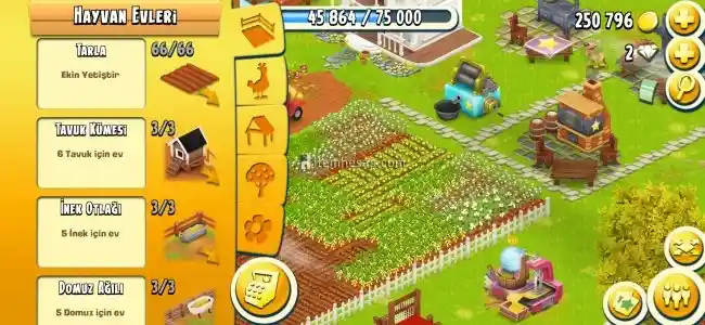 Satılık HayDay 41 Level 250K