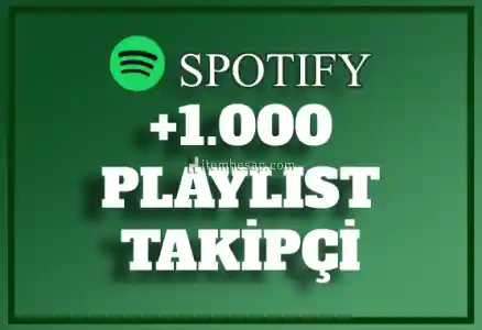 1.000 Spotify Playlist Takipçi | Hızlı Teslimat