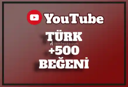 500 Youtube Türk Beğeni | Hemen Teslim