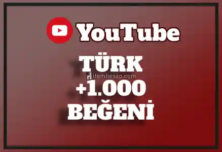 1.000 Youtube Türk Beğeni | Hemen Teslim