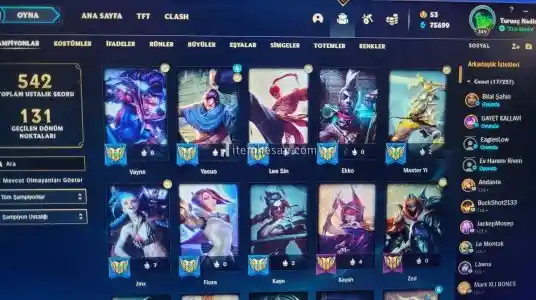 League of Legends 349Lvl hesap fiyatının en iyisi