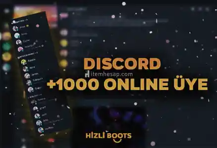 Discord 1.000 Online Üye