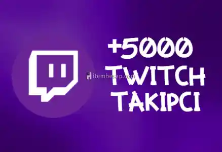 Twitch +5000 Takipçi | HIZLI GÖNDERİM - ANLIK