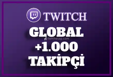 1.000 Twitch Takipçi | 30 Gün Garantili | Anında Teslimat