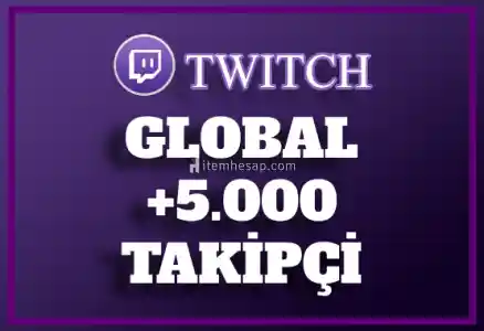 5.000 Twitch Takipçi | 30 Gün Garantili | Anında Teslimat