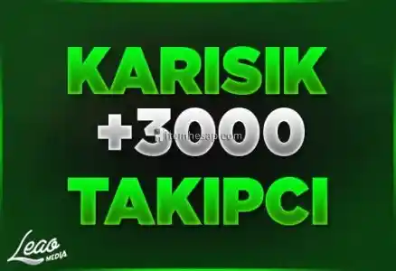 +3.000 Instagram Takipçi | ANLIK |