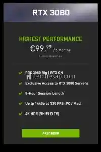 Geforce Now 6 Ay 3080 Özel Paket