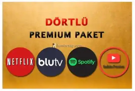 4 Adet Garantili Premium Hesap