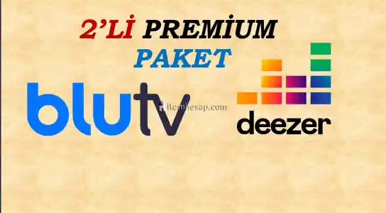 1 Aylık Blutv Ve 1 Aylık Deezer Premium Hesabı