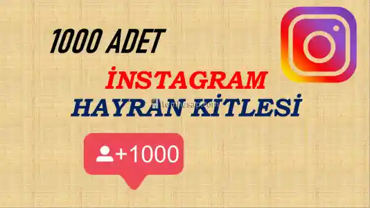 +1000 Instagram Takpçi  Kitlesi