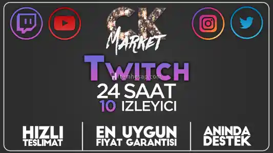 Twitch 24 Saat 10 İzleyici