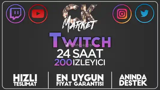 Twitch 24 Saat 200 İzleyici