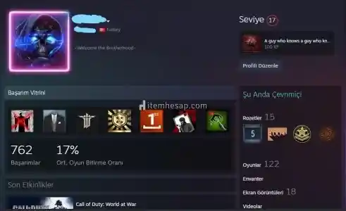 Bol Oyunlu Steam Hesabı