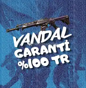 100% tr 1+1 kampanyalı Vandal + 10-120 skin  garantili