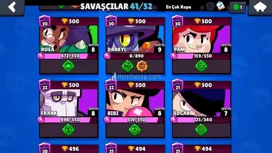 15.500 kupa 41 karekter 2 efsanevi