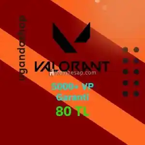 Valorant 5000+ VP Hesap + Garanti