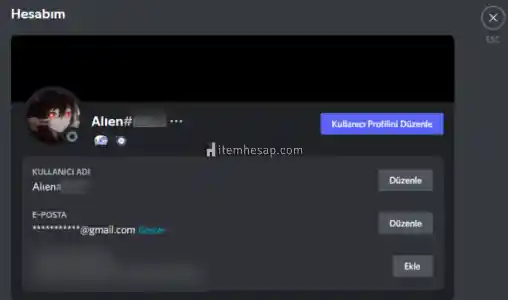 Discord Early Supporter / Erken Dönem Destekçisi Satılık!