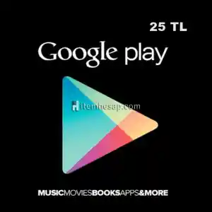 25 TL Google Play Bakiye