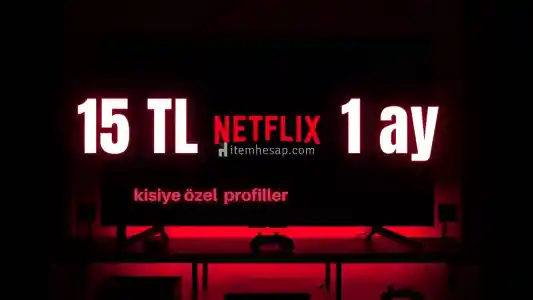 Netflix 4K  1 ay garantili