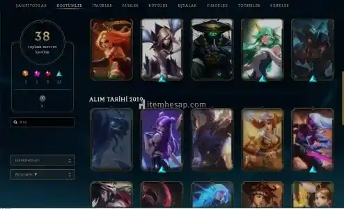 Lol Gümüş 3 Kostümlü Hesap