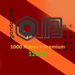 Roblox 1000 Robux + 1 Aylık Roblox Premium