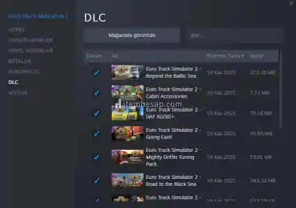 ETS 2 KİRKENESLİ DLCLİ HESAP