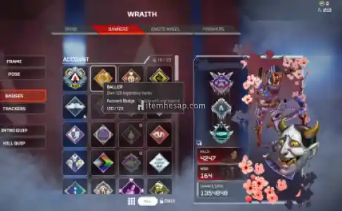 130 legend kunai wraith main