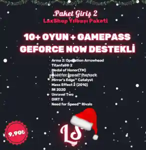 Yılbaşı Paketi | Giriş 2 | 10+ Oyun + GamePass | Geforce Now Destekli