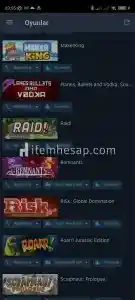 Steam Hesabı Çok iyi oyunlar!!