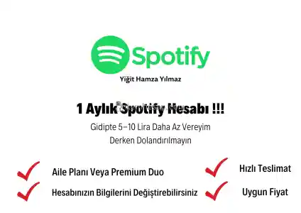 Spotify 1 Aylık Aile Planı Hesap