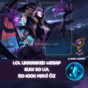 2 Adet EUW | 55-100K MÖ | Unranked | Onaysız Eposta