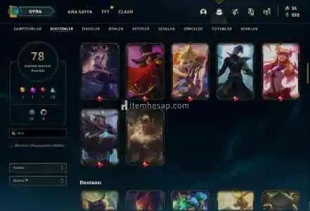 79 Kostümlü 110 Şampiyonlu 500K Lee Sin OTP Hesap