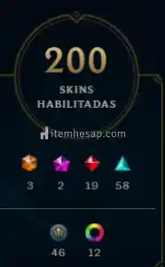 LoL 200 skin garanti random hesap