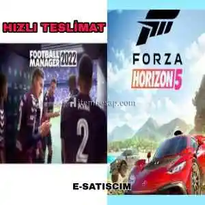 Football Manager 2022 + Forza Horizan 5 Tek Hesap !!! Otomatik Teslimat !!!