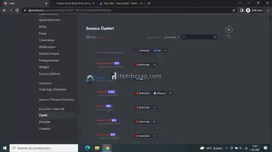 180 Kişilik Discord Sunucusu!