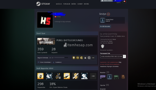 Steam hesap rust rdr 2 pubg birçok oyun