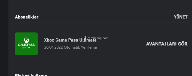 Xbox Game Pass Ultimate (2 Aylık)