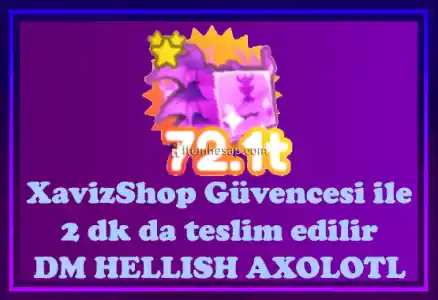 Pet Sim X 2 Tane DM Hellısh Axolot